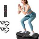 Vibration Plate Exercise Machine with 120 Speed Levels, 9 Program Modes and Remote Control - 15 Min Timer, 300 lbs Capacity Vibrate Stand Shake Board for Full Body Workout, Fat Burner and Toning (Black)