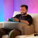 Reading Pillow for Gaming, Extra Large Laptop Pillow for Adult, Memory Foam Gaming Pillow for Reading, Working, Playing Steam Deck Switch or Sitting in Bed Floor Sofa(Grey) (Reading Pillow - Large)