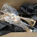 Dandat 2 Pack 5 Arms Gold Candelabra Centerpiece with Crystal Pendant 26 Inch Tall Floor Chandelier Beaded Candle Holder Table Centerpieces Wedding Party Dinner Formal Event