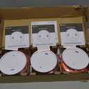 Kidde Smoke and Carbon Monoxide Detector, 10-Year Battery Powered, LED Status Lights, 85 dB Alarm, 5-inches, 30CUD10, 3 Pack, Best By Oct/2035