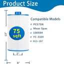 Spa Filter Compatible with PCS75N, Maax Spas, 100594, C-8475, FC-3320 hot tub Cartridge Filter, 75sq.ft, 2 Pack