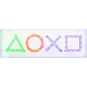 Paladone Playstation LED Neon Light - Free Standing or Wall Mountable - Game Room Accessories & Decor for Gamers