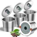 RETHONE Reusable K Cup for Keurig: Stainless Steel K Cup Coffee Pods Compatible with Keurig 1.0 & 2.0 Coffee Makers Machine, BPA-Free Refillable Coffee Filters with Tight Seal, Easy to Clean