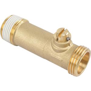 HYDRO MASTER 3/4" MIP x MHT Brass Water Heater Drain Valve, Threaded Connection Drain Valve