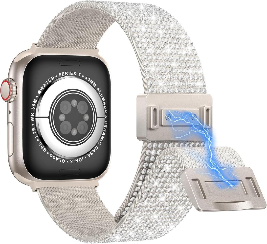 LETOID Stretchy Bands Designed for Apple Watch Band 38mm 40mm 41mm 42mm 44mm 45mm 46mm 49mm Women, Soft Nylon Elastic Strap Solo Loop Wristband for iWatch Series 11 10 9 8 7 6 5 4 3 2 1 SE Ultra
