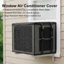 Mesh Air Conditioner Cover, Ventilated Window Air Conditioner Mesh Cover, All Seasons AC Cover Protect for Outside Window AC Unit, Against Leaves, Weeds, and Debris(17Wx13Dx12H)