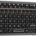 Mini Keyboard with Touchpad, Bluetooth + 2.4G Dual-Mode Ultra-Thin Portable Keyboard | Rechargeable Keyboard with 7-Color Backlit for Tablet/PC/phone/TV, Suitable for travel, office, and home use