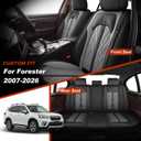 TTX LIGHTING Seat Covers Fit for Subaru Forester 2007-2026 Seat Covers Full Set Car Seat Covers Faux Leather Breathable Waterproof Car Seat Protector (5 Seats, Black&Grey)