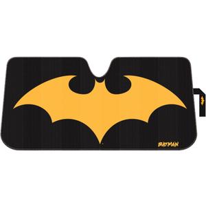 Plasticolor 003971W01 Warner Bros. Batman Logo Front Windshield Accordion Folding Sunshade