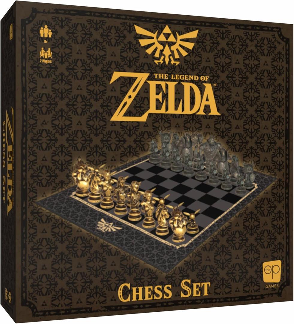 The Legend of Zelda Collector's Chess Set, Link vs. Ganondorf Strategy Game, 32 Custom Sculpted Hero & Villain Pieces, Classic Board Game for Zelda Fans, Officially Licensed Nintendo Merchandise