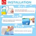 Agape Bird Nest for Bird Cages, Warm Plush Bed for Small, Medium & Large Parrots, Hanging Hammock for Parakeet, Budgie, Cockatiel, Lovebird, Conure, Bird Cage Accessories (Beach)