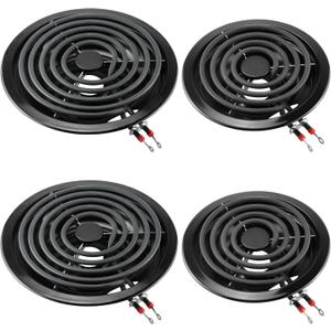 Electric Stove Burner Drip Pans 318067041(6")318067051(8") Replaces 5304430149 5304430150,Electric Stove Burner MP15YA(6") MP21YA(8") Compatible for Frigi-daire Ken-more Cro-sley Tap-pan etc by MIFLUS