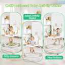 Baby Activity Center, Infant Jumpers and Bouncers with Music, Lights, Infant Toys, 360Rotating Seat, 3 Adjustable Heights, Baby Play and Learning Center for 6+ Months
