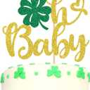 2 x St.Patrick Theme Oh Baby Cake Topper, Baby Shower/Baby Baptism/Gender Reveal Party Decorations Supplies