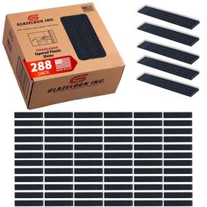 Prescored Plastic Shims for Leveling (288 Pack) 7-3/8" Length