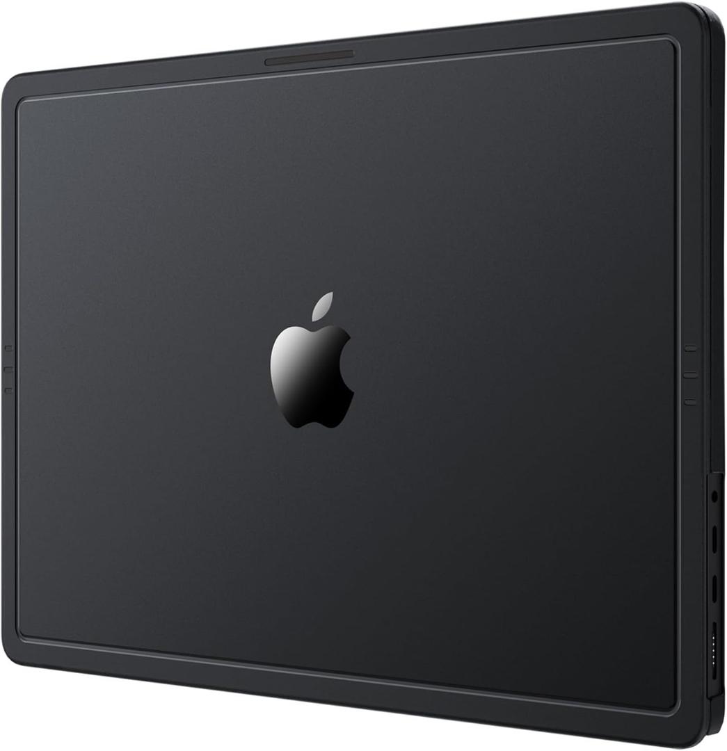 CrackGuard for MacBook Pro 14 inch Case M5 M4 M3 M2 M1 Pro/Max 2025 2024-2021 [Anti-Crack Upgrade] [100% Match Official Color] Cover Protective Hard Shell Case Laptop - Space Black Clear