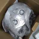 GiveBest Portable Electric Space Heater with Thermostat, 1500W/750W Safe and Quiet Ceramic Heater Fan, Heat Up 200 Square Feet for Office Room Desk Indoor Use, Silver