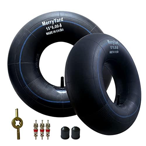 (1-Pack) Premium 15x6.00-6" Inner Tubes with TR-13 Straight Valve Stem - for Lawn Mower, Snow Blower, Riding Mowers, ATVs, Go-Karts, Golf Carts - Heavy-Duty Replacement Inner Tube,600-6,6.50-6,5.30-6
