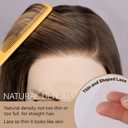 BLL Highlight Lace Front Wig, 13x4 Honey Blonde Synthetic Pre-Plucked Long Straight Glueless Hd Lace Wigs 26Inch 4/30 Brown Blonde Highlights Honey Brown Wig Suitable For Everyday Wear
