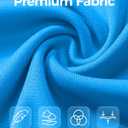 Boladeci Men's UPF 50+ Sun Protection Lightweight Hoodie Shirts Long Sleeve Fishing Shirt SPF UV Hiking Swim (X-Large, Azure)