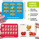 QUOKKA ABC Learning Flash Cards for Toddlers 1-3 Years - 120 Flashcards for Kids 2-4 in a Bag - Alphabet Numbers Letters Preschool Activities Ages 4-8 - Gift Speech Therapy Toys 1-3-5 yo