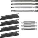Replacement Parts for Kenmore 146.16142210, 146.16132110 Gas Grill, Burner Covers Flame Tamers, Crossover Tubes & Grill Burner Replacement for Kenmore 146.16133110, 640-03982839-7, 146.16222010 Grill