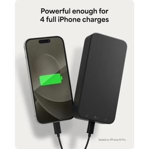 mophie - Powerstation XL PD (Fast Charge) 20,000 mAh Portable Charger for Most USB-Enabled Devices - Black