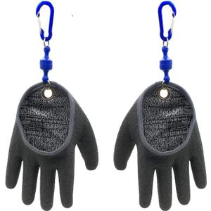 Inf-way Fishing Glove with Magnet Release, Fisherman Professional Catch Fish Gloves Cut&Puncture Resistant with Magnetic Hooks Hunting Glove (X-Large)