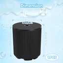 NicBex Outdoor Umbrella Base Table with 1.5 Inch Pool Side Hole,Black