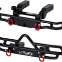 INJORA CNC Aluminum Front and Rear Bumper for 1/18 RC Crawler FMS FCX18 LC80 Upgrade