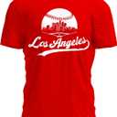 Baseball Shirt Fan Cityscape T-Shirt with Urban Skyline Graphic (S)