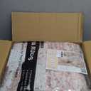 Area Rugs for Living Room: 6x9 Abstract Washable Rug Modern Neutral Large Soft Stain Resistant Non-Slip Backing Machine Table for Bedroom Dining Room Indoor Home Office Carpet - Pink