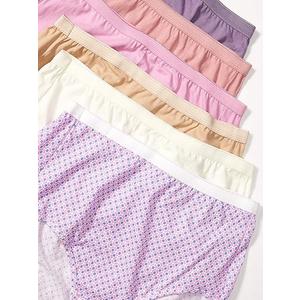 Hanes Women's Just My Size High-waist Cotton Brief Underwear, High-rise Brief, 6-pack (Colors May Vary)
 Size 9