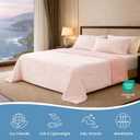 Cozy Bliss x Sorona Viscose Natural Fiber Cooling Comforter King Size, Reversible Silky Smooth Cooling Blanket with Q-Max0.45 for Hot Sleepers & Night Sweats, Cool Pink, 106"x90"
