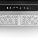 VIKIO HOME Under Cabinet Range Hood 30 Inch, 900 CFM Dual Centrifugal Motor, 3-Speed Ducted Kitchen Vent, Reusable Filters, Stainless Steel Kitchen Hood with LED Lights, Low Noise, Glass Black