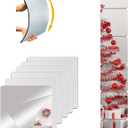 Unbreakable Acylic Small Mirror Tiles for Kids, (6-Pcs 8x8 Inch) Plastic Mirrors for Wall, Stick on Mirrors for Small Decorative Mirror, Shatterproof Peel and Stick on Miroir Tiles for Wall Decor