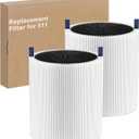 2-pack Blue Pure 511 Replacement Filter Compatible with Blueair Blue Pure 511 Air Purifier, Ture HEPA Filters and Activated Carbon Filter