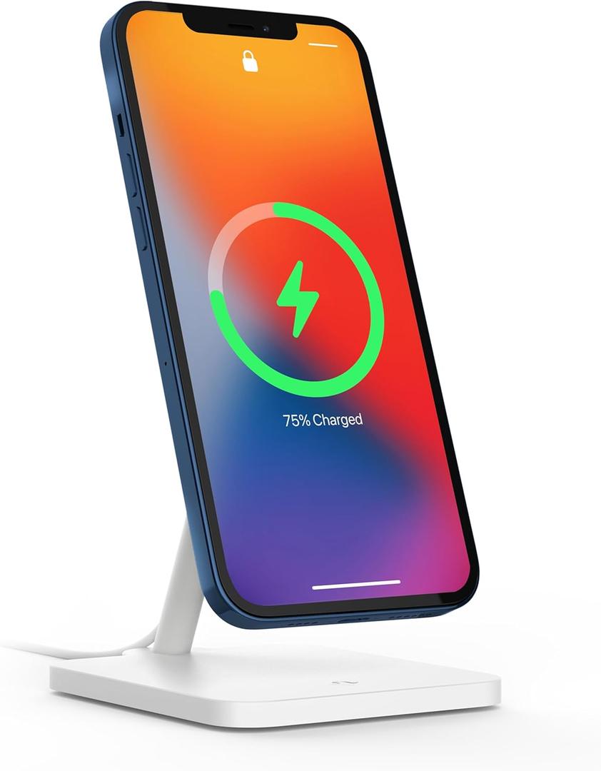 Twelve South Forte for iPhone | Modern Desktop Stand for MagSafe Charger and iPhone