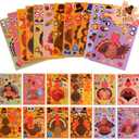 Thanksgiving Stickers for Kids - 24PCS Make a Turkey Face Stickers, Turkey Games, Fall Party Supplies, Favors, Kids Crafts, Gifts for Toddlers Boys Girls