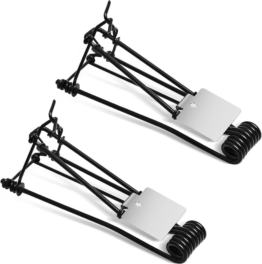 Qualirey 2 Pcs Outdoor Gopher Trap Easy Set Mole Trap Weather Resistant Gopher Killer Vole Killer for Lawn Garden Farm (Black)