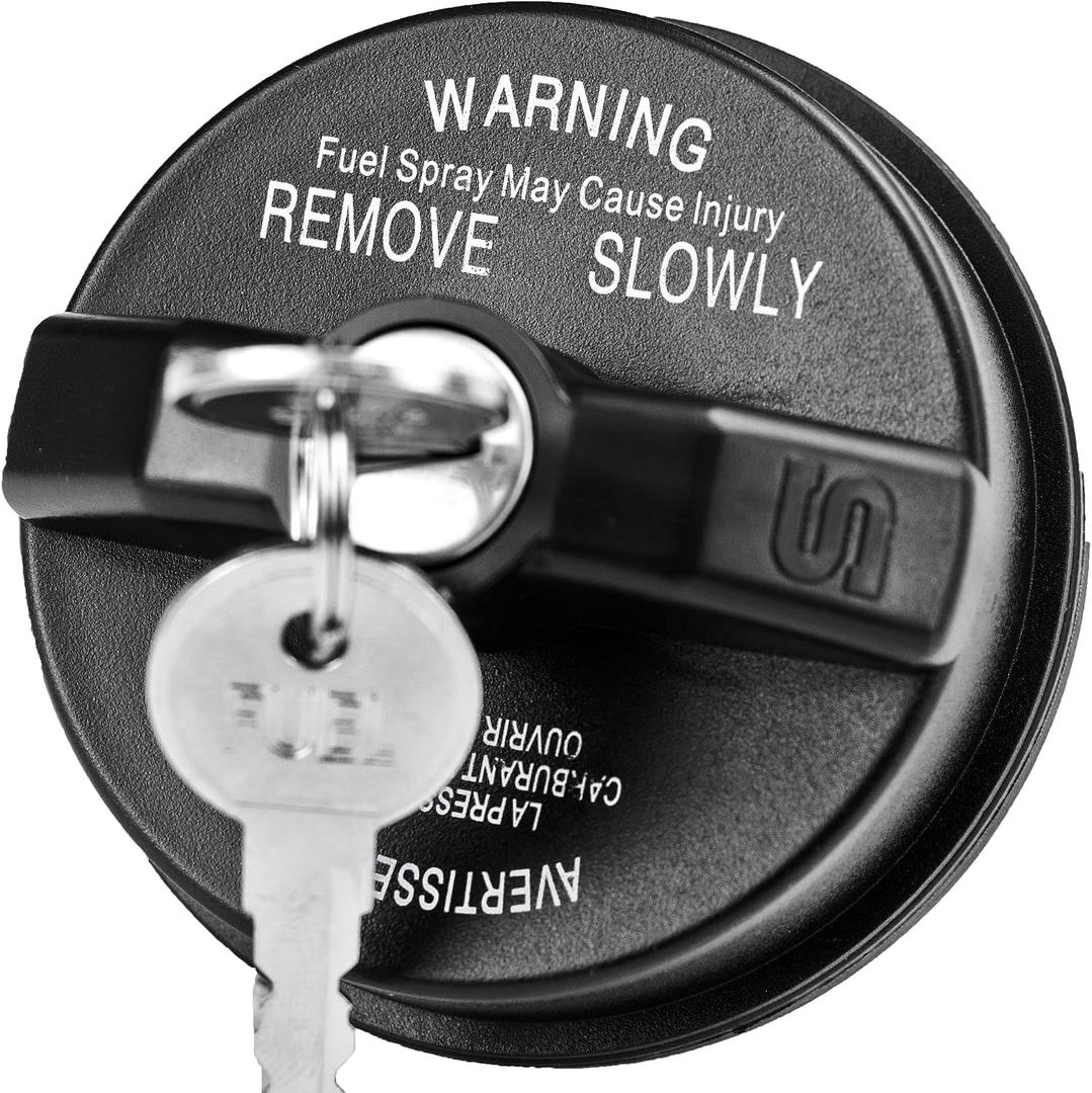 Locking Gas Cap,Lock Fuel Cap Replace 5278655AA For 2000-2020 Dodge Jeep Chrysler - Ram 1500 2500 3500, Journey,Caravan,Charger,Dakota,Durango & Jeep Wrangler JK TJ, Liberty & Chrysler 200 300 Sebring