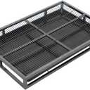 Dog Potty Tray Indoor Outdoor Metal Litter Box, Dog Potty Toilet Training Tray, Portable Puppy Pee Pad Holder(94cm/37in)
