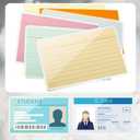 200 Pcs Index Card Laminating Pouches 5mil Thermal File Card Laminating Pouches Laminator Sheets for Work Permits Pass Cards Student ID Cards, Clear (3.5 x 5.5 Inch)