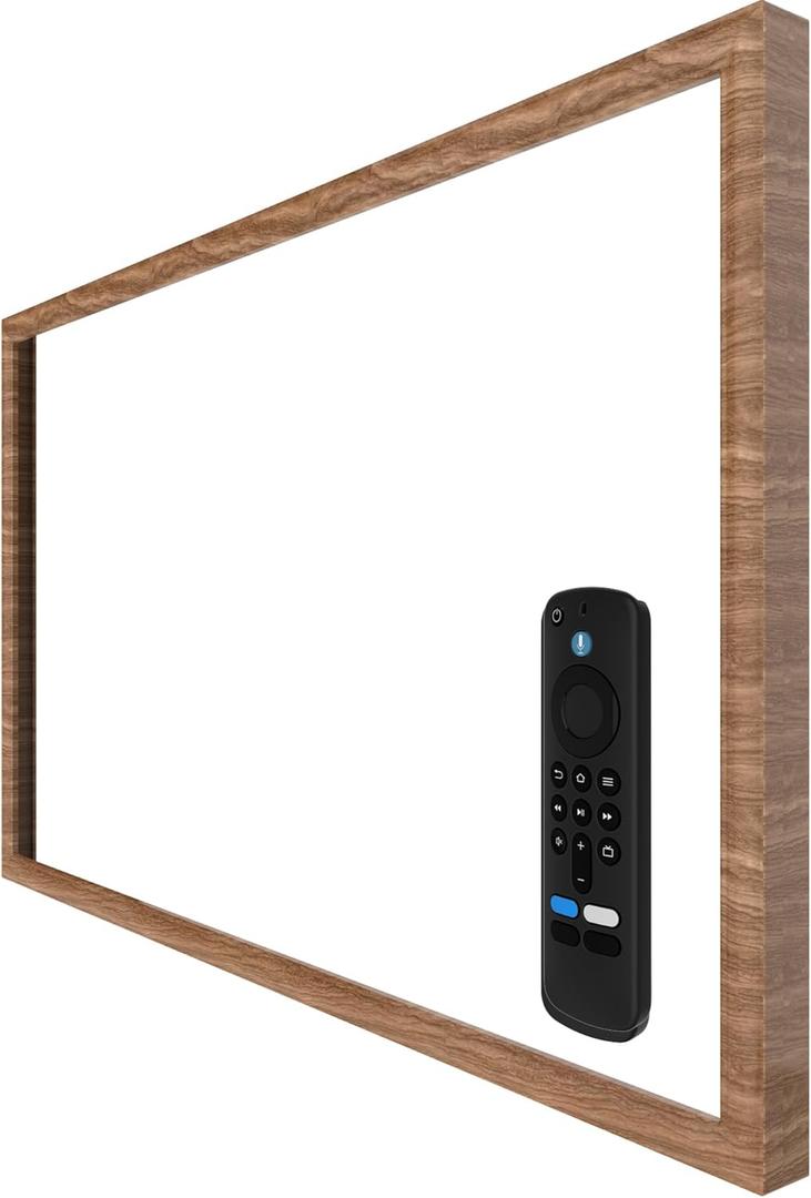 Wooden Grain Decorative Frame for Echo Show 21 (Light Wooden Grain)