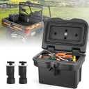 KEMIMOTO UPGRADED Anti-Theft Storage Box 5.5GAL Compatible with Polaris Ranger 1000 XP 900 800 700 570 500 (2013-2025), General 1000 Cargo Box Hard 21L Toolbox Accessories