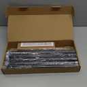 Heavy Duty Curtain Rods for Windows 72 to 144 Inch, 1 Inch Adjustable Black Curtain Rod Set with Easy Installation and Modern Design (A1,Black,30-150")