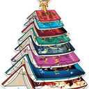 Book Ornament for Romantasy Reader, Book Lover Gifts, Bookish Merch for Women, Bookworm, Librarian, Teacher, Christmas Window & Car Hanging Decoration