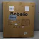 Babelio Baby Gate with Adjustable Cat Door,29-43" Auto Close Durable Pet door for Stairs,Doorways and House,Pressure Mounted,Easy Install,Effortless Walk Thru,White