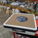 Portable Automatic Mahjong Table, Hand-held Mini-Mahjong, Automatic Mahjong, Foldable Mahjong Table w/American&Chinese -Style Magnetic Tiles, for Outdoor & Home Fun (White)