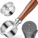 54mm Bottomless Portafilter - Fits Breville Espresso Coffee Machine Barista Express, Pro, Touch, Bambino (Plus), BES870XL/870BSXL/878BSS/880BSS/840XL +Filter Basket +Wall Holder (1)